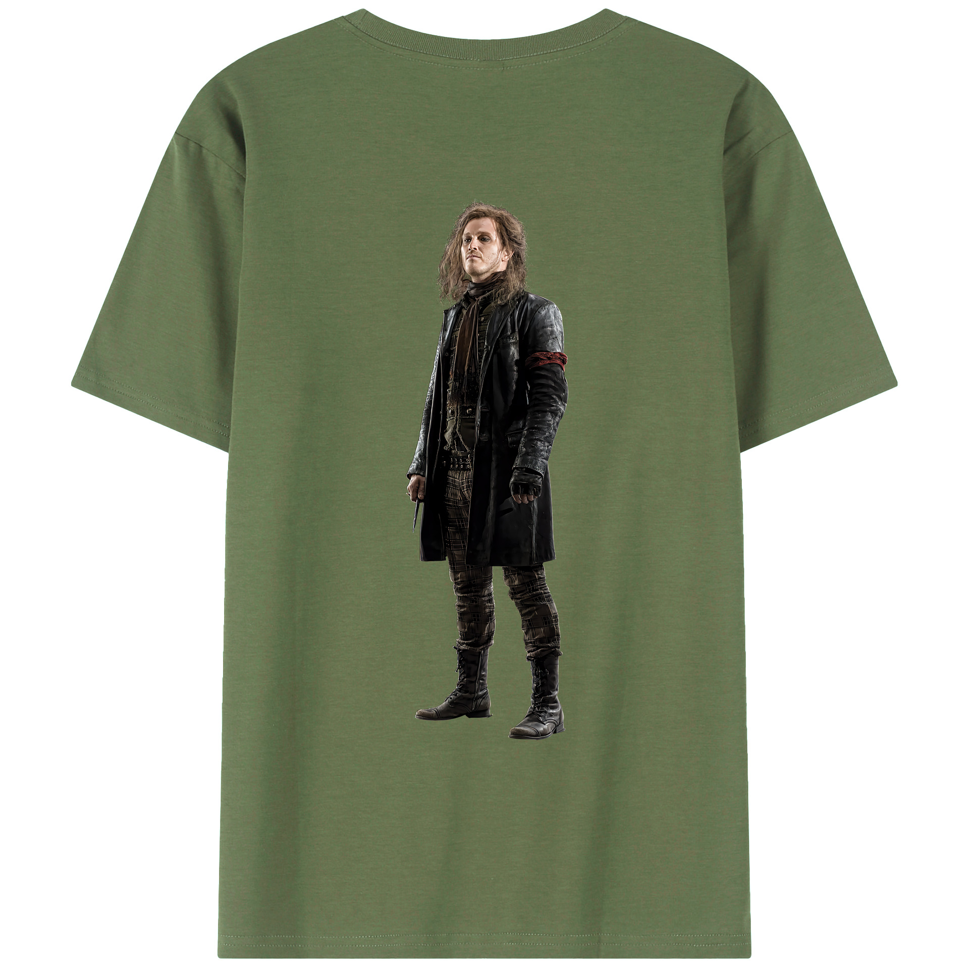 （画像用） Harry Potter ハリー・ポッターシリーズ 綿100％ メンズ半袖Tシャツ（バックプリント） 通気性